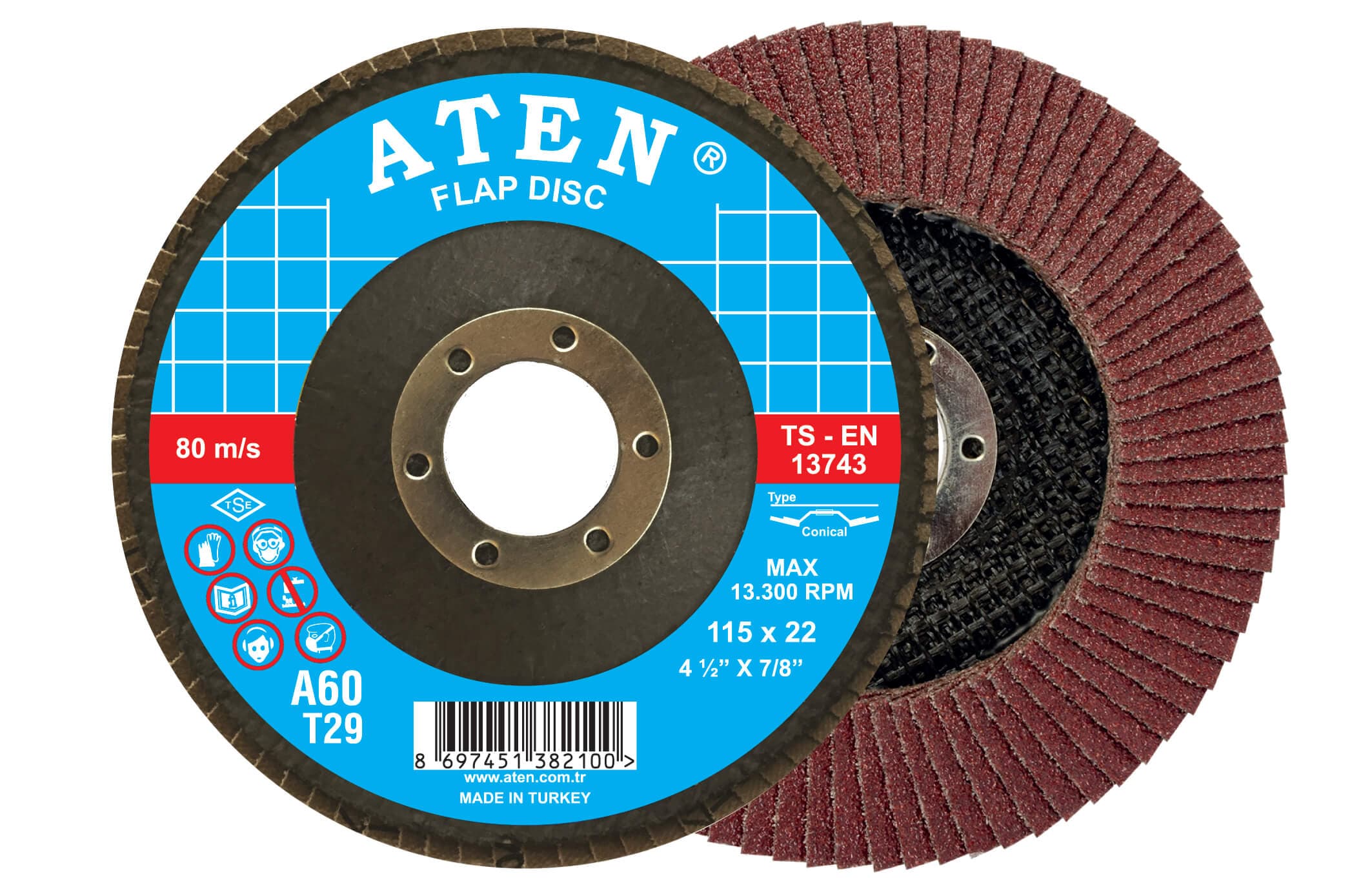 AL.OX. Standart Flap Diskler - Metal