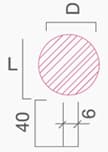 Saplı Taşlar - Form H - Technical Drawing