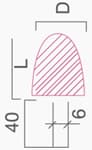 Saplı Taşlar - Form F - Technical Drawing
