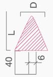 Saplı Taşlar - Form E - Technical Drawing