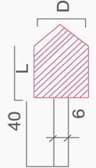 Saplı Taşlar - Form D - Technical Drawing