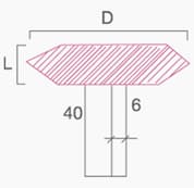 Saplı Taşlar - Form C - Technical Drawing